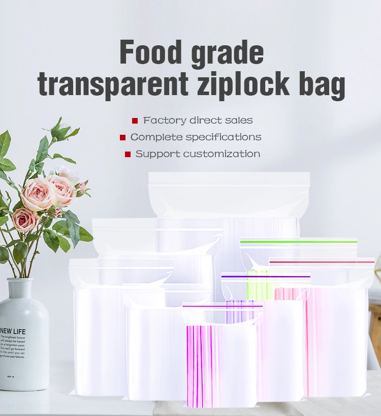 Yurui China Cheap LDPE Food Grade Reclosable Custom Logo Mini Self Seal Red Blue Green Single Anti-Static ESD Shielding Pink Plastic Baggies Zipper Bag with D2w