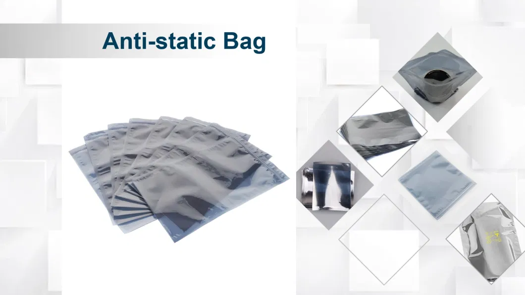 ESD Shielding Bags Poly Bags Static Shielding Bags with Zip-Lock / Open-Top for Packaging Electronic Products